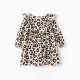 Платье для девочки KAFTAN: Trendy с рюшами, бежевое, рост 122-128 см