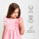 Платье для девочки с рюшами KAFTAN «Муслин», розовое, размер 28 (86-92 см)