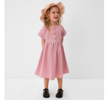 Платье для девочки MINAKU: Cotton Collection, сиреневое, рост 98 см