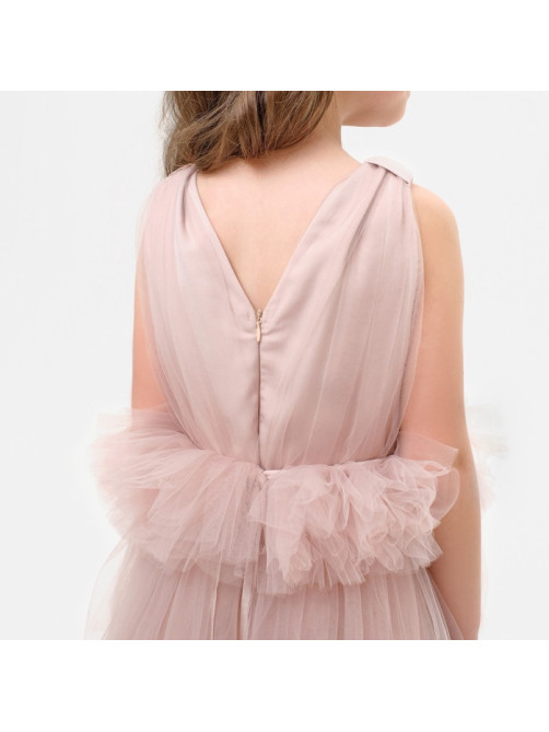 Платье нарядное для девочки KAFTAN, пыльно-розовое, рост 98-104 см