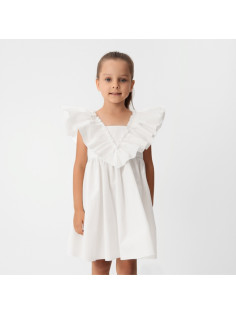 Платье для девочки KAFTAN «Бабочка», белое, рост 98-104 см