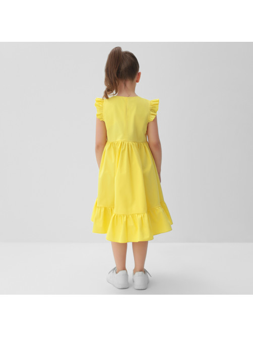 Платье для девочки KAFTAN: Princess, жёлтое, размер 32 (110-116 см)