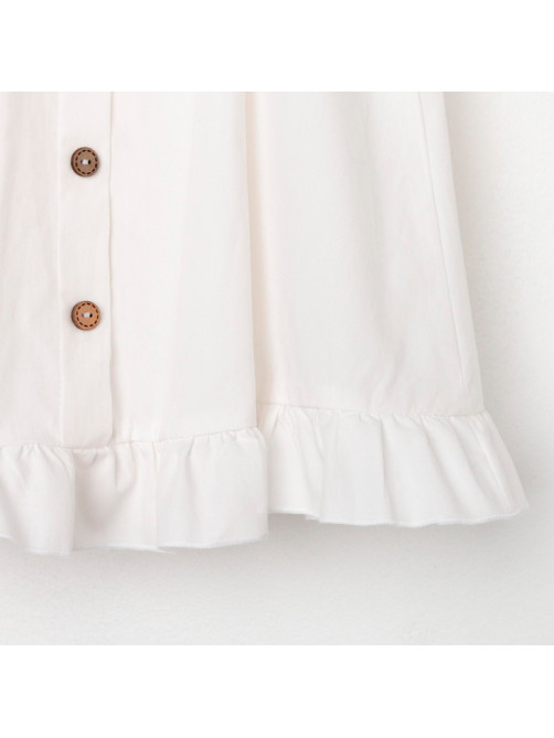 Платье для девочки KAFTAN: Cute, белое, размер 30 (98-104 см)