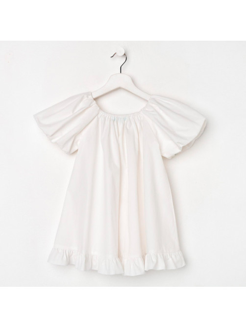 Платье для девочки KAFTAN: Cute, белое, размер 30 (98-104 см)