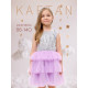 Платье для девочки KAFTAN с пайетками, серебристо-сиреневое, размер 36 (134-140 см)