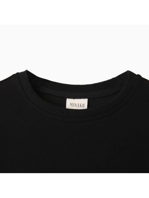 Платье для девочки MINAKU: Casual Collection, прямое, чёрное, рост 122 см