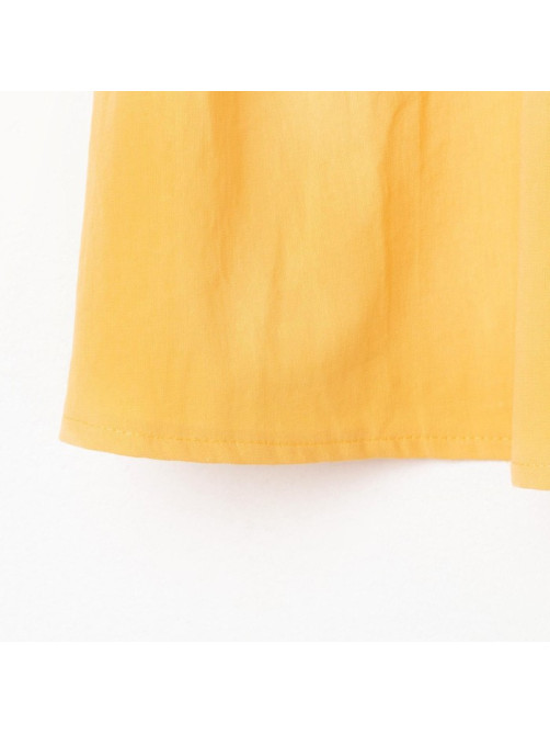 Платье с карманами для девочки KAFTAN: Summer cotton, жёлтое, рост 98-104 см