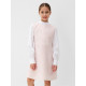 Платье нарядное для девочки MINAKU: PartyDress, прямое, розовое, рост 122-128 см