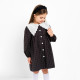 Платье с воротником для девочки KAFTAN: School collection, чёрное, размер 32 (110-116 см)