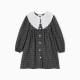 Платье с воротником для девочки KAFTAN: School collection, чёрное, размер 32 (110-116 см)