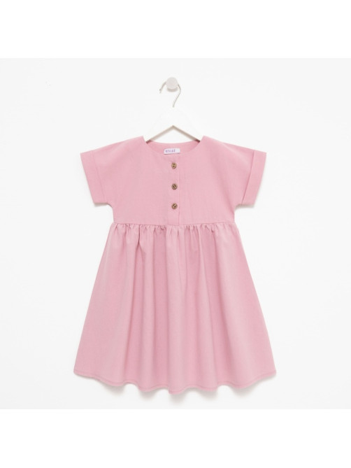Платье для девочки MINAKU: Cotton Collection, сиреневое, рост 98 см