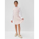 Платье нарядное для девочки MINAKU: PartyDress, прямое, розовое, рост 116-122 см