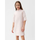 Платье нарядное для девочки MINAKU: PartyDress с воротником, розовое, рост 116-122 см