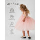 Платье нарядное для девочки MINAKU: PartyDress, розовое, рост 116 см