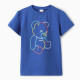 Футболка детская MINAKU: Gummy bear, синяя, рост (104-110 см)