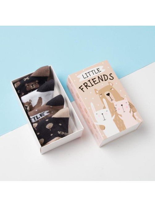 Носки детские «Крошка Я» Friends, набор 4 пары, 8-10 см