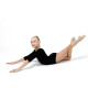 Купальник для гимнастики и танцев Grace Dance, р. 32, чёрный