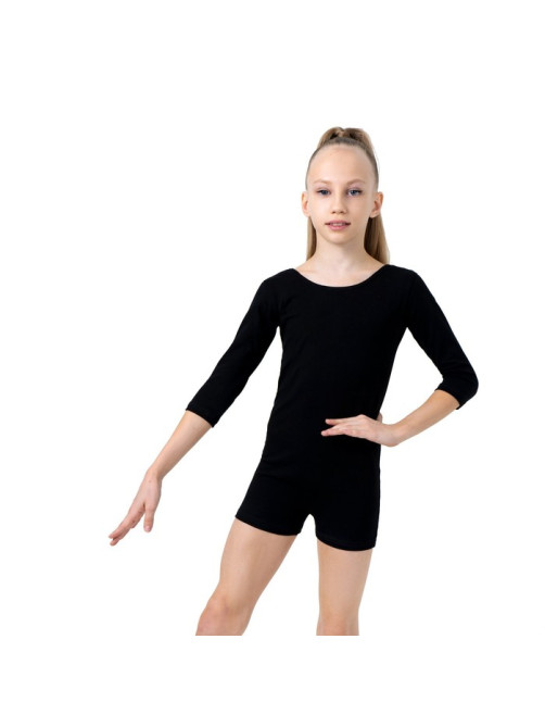 Купальник для гимнастики и танцев Grace Dance, р. 36, чёрный