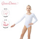 Купальник для гимнастики и танцев Grace Dance, р. 34, белый