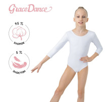 Купальник для гимнастики и танцев Grace Dance, р. 28, белый
