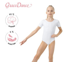 Купальник для гимнастики и танцев Grace Dance, р. 32, белый