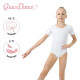 Купальник для гимнастики и танцев Grace Dance, р. 32, белый