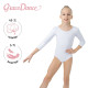 Купальник для гимнастики и танцев Grace Dance, р. 32, белый