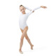 Купальник для гимнастики и танцев Grace Dance, р. 34, белый