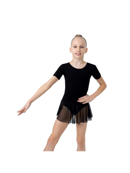 Купальник для гимнастики и танцев Grace Dance, р. 34, чёрный