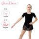 Купальник для гимнастики и танцев Grace Dance, р. 34, чёрный