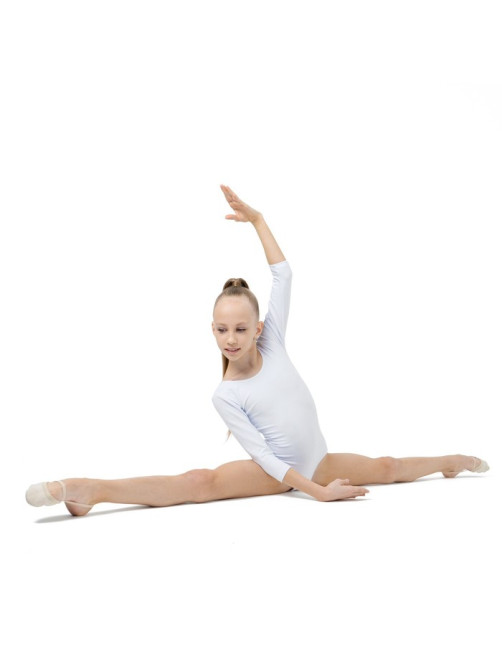 Купальник для гимнастики и танцев Grace Dance, р. 32, белый