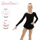 Купальник для гимнастики и танцев Grace Dance, р. 32, чёрный