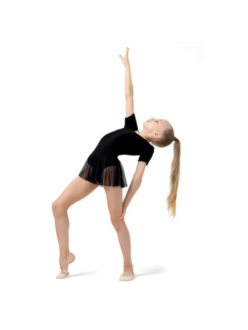 Купальник для гимнастики и танцев Grace Dance, р. 30, чёрный