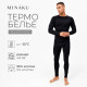 Термобельё мужское (джемпер, брюки), чёрное, размер 56
