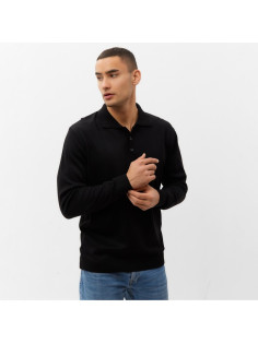 Джемпер поло мужской MINAKU: Knitwear collection, размер 54, чёрный