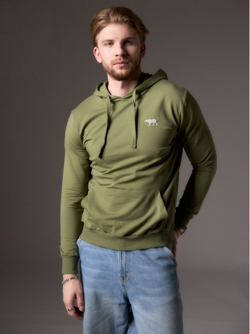 Толстовка мужская с капюшоном MIST Men's casual размер 50, зеленый