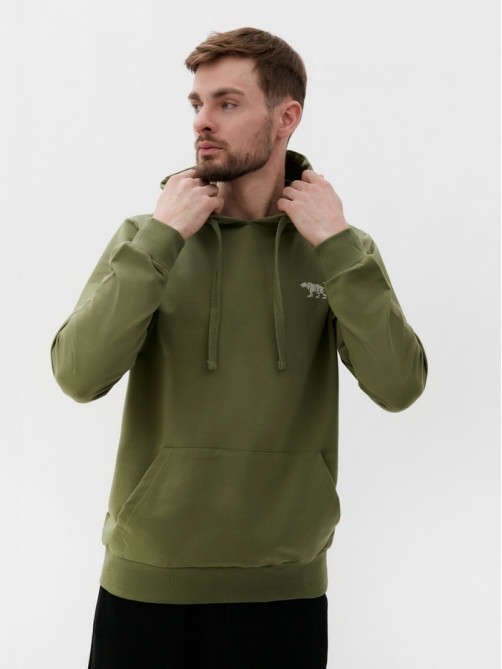 Толстовка мужская с капюшоном MIST Men's casual размер 50, зеленый
