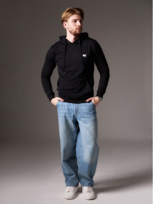Толстовка мужская с капюшоном MIST Men's casual размер 56, черный