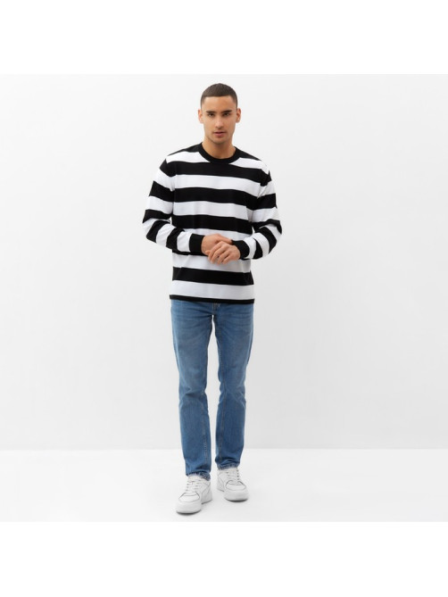 Джемпер мужской MINAKU: Knitwear collection, размер 44, чёрный