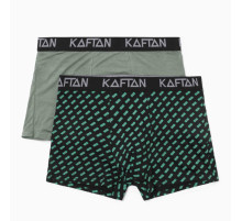 Набор трусов KAFTAN Be Rich, 2 штуки, цвет чёрный, хаки, размер 46