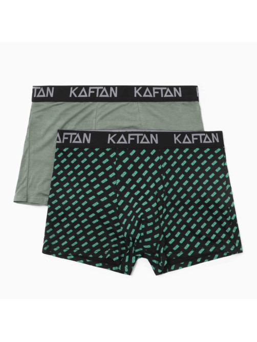 Набор трусов KAFTAN Be Rich, 2 штуки, цвет чёрный, хаки, размер 46