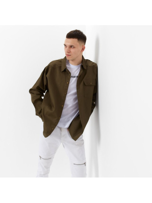 Рубашка мужская MIST oversize размер 52, хаки