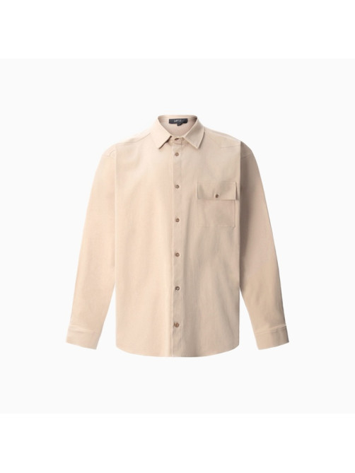 Рубашка мужская MIST oversize размер 52, цвет молочный