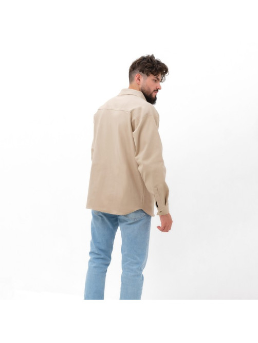 Рубашка мужская MIST oversize размер 52, цвет молочный