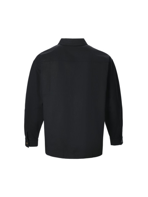 Рубашка мужская MIST oversize размер 52, чёрная