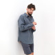 Рубашка мужская MIST oversize размер 52, цвет графитовый