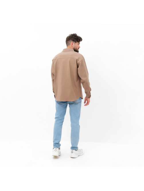Рубашка мужская MIST oversize размер 56, цвет молочный