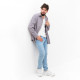 Рубашка мужская MIST oversize размер 56, цвет графитовый