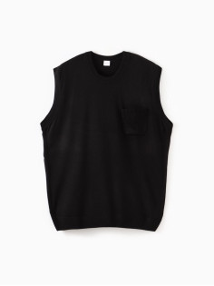 Жилет MINAKU: Knitwear collection цвет черный, размер 46
