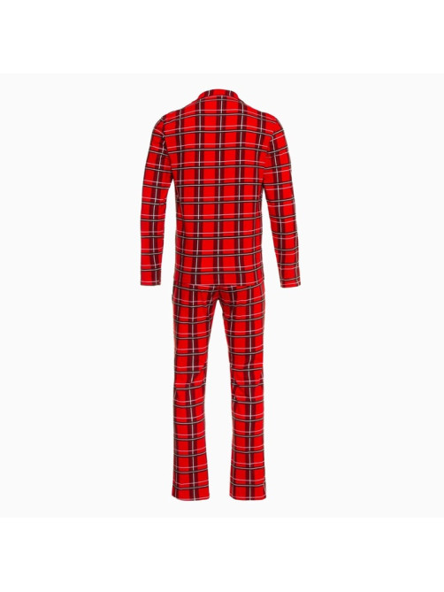 Пижама мужская (рубашка, брюки) KAFTAN «Клетка», размер 50
